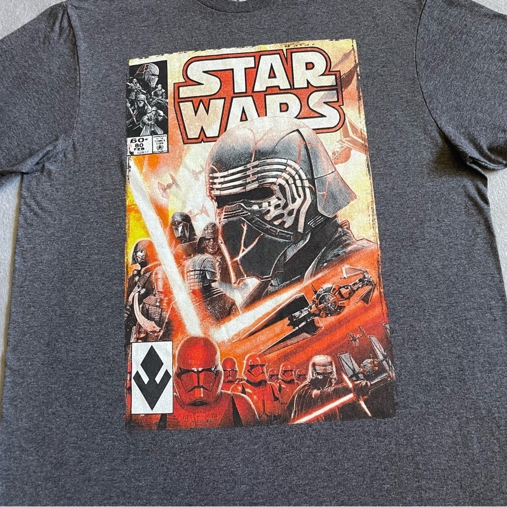 Star Wars Kylo Ren Men’s T-Shirt Gray Size Medium - Picture 3 of 7